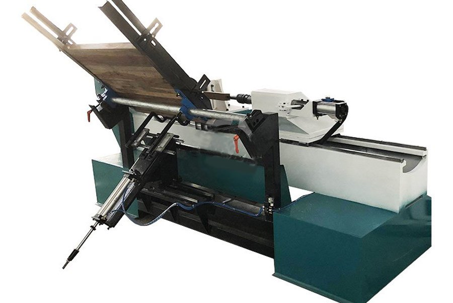 Versign CNC Auto feeding wood lathe back view