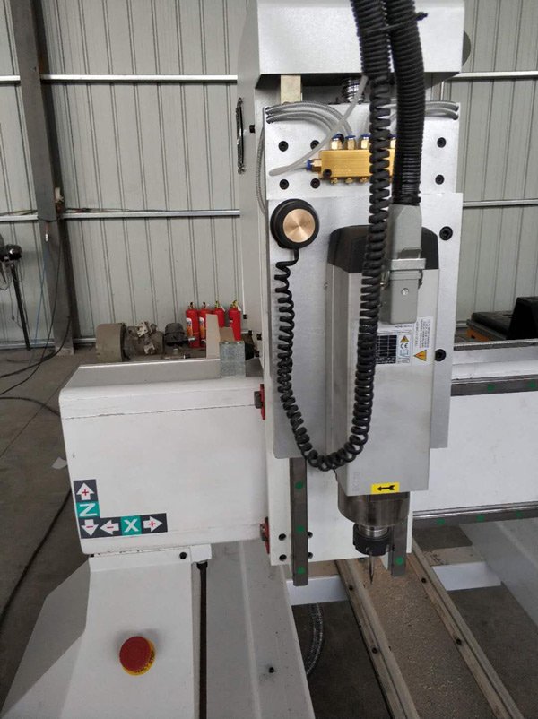 CNC Router 4 Axis air cooling spindle with tools setup