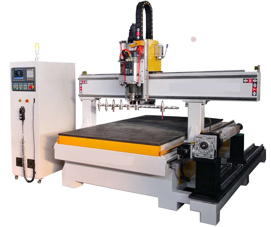 CNC router 4 axis with rotary and ATC option