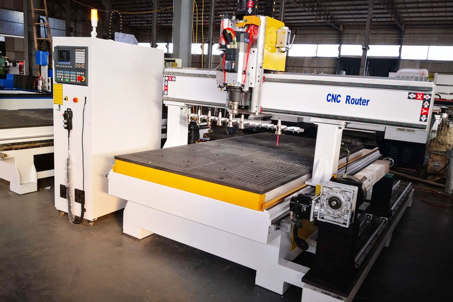 CNC Router with Linear ATC and rotary