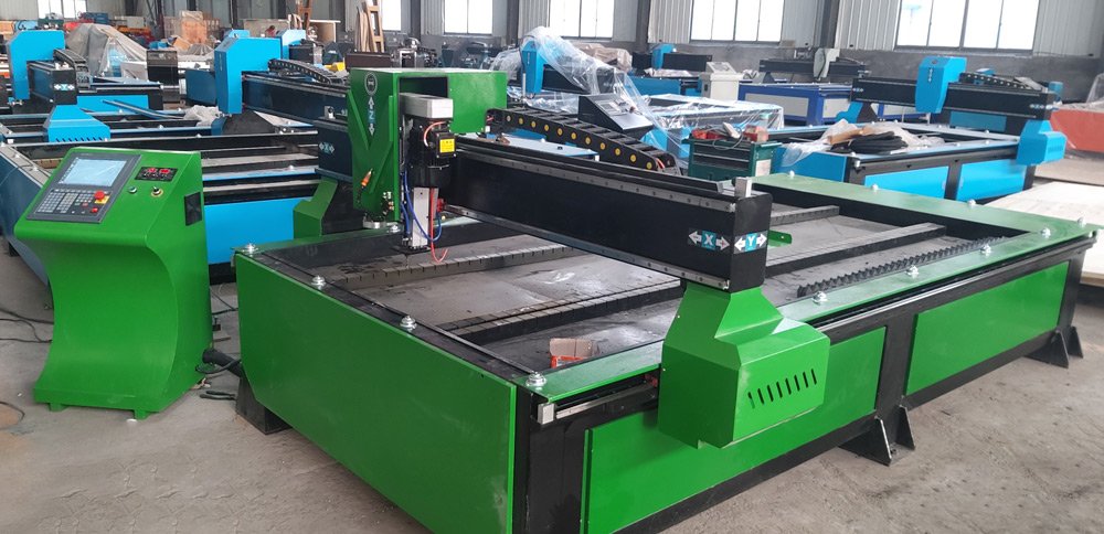 Custmized CNC Plasma Cut Drill Mark Machine in factory